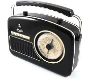 GPO RYDELLBLA Trendy Jaren 50 design radio, zwart