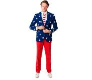 Opposuits Stars and Stripes Kostuum | Blauw | Maat 58