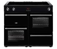 Belling Farmhouse 100Ei Range cooker Zone van inductiekookplaat Zwart
