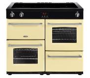 Belling Farmhouse 100Ei Range cooker Zone van inductiekookplaat Crème