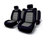 Sparco Stoelhoezenset Sparco Zwart / Grijs (11-delig) (ook geschikt voor Side-Airbags)