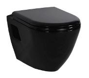Creavit Terra Wandclosetpot Zwart