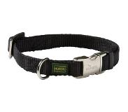 Hunter Klikhalsband Alu Nylon Soft Zwart 40-55x2.0 cm