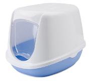 Savic Duchesse Kittenbak - Kattenbak - Blauw/Wit - 44x35x32 cm