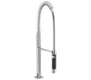 Dornbracht Divers professional spoeldouchegarnituur voor keukenkraan hoog 66.5cm voor 3 gats kraan Lot 2 gats Maro+Lot en 33 826 795 platina mat