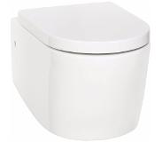Saqu Sky Comfort combi-pack hangtoilet met open spoelrand incl. luxe toiletbril
