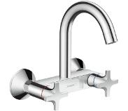 Hansgrohe Logis classic wand keukenkraan met hoge uitloop chroom