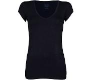 Claesen's Women T-Shirt V-Neck s/s Black( cl 8010 ) | Maat XL