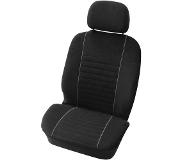 Carpoint Stoelhoesset 'Velours' zwart/grijs, 4-delig