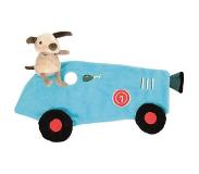Egmont toys knuffeldoekje raceauto met hond