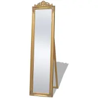 vidaXL Vrijstaande spiegel Barok 160x40cm goud