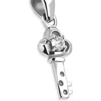 Montebello Ketting Belcim - Dames - 316L Staal PVD - Sleutel - 6 x 15 mm - 45 cm