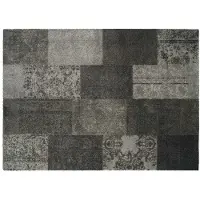 MD-ENTREE Schoonloopmat/karpet Soft&Deco patchwork taupe 140 x 200 cm
