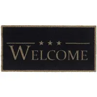 MD-ENTREE Schoonloopmat Vision 3-stars Welcome taupe 40x80 cm