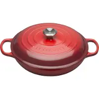 Le Creuset Gietijzeren Braadpan Campagnard Kersenrood 30cm