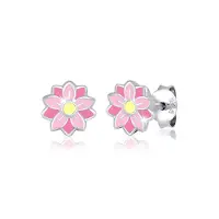Elli Oorbellen geel / pink / rosa / zilver