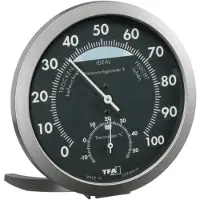 TFA-Dostmann 45.2043.51 45.2043.51 Thermo- en hygrometer Antraciet, Zilver