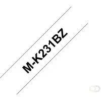 Brother MK231 - 8m zwart op wit / niet-gelamineerd tape / 12mm (origineel)