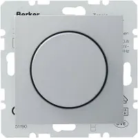 Berker B.1-b.3-b.7 dimmer elektronische trafo 20-600w aluminium