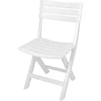 Gardalux Tuinstoel | | 44 x 41 x 78 cm (Inklapbaar, Wit)