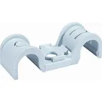Spit kabelbuisklem P-clip, kunstst, lichtgrijs, v/buisdiam 0 - 22mm