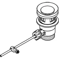 Hansgrohe trekwaste compleet, chroom