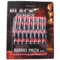 Toi-Toys Black Series munitieset 30-delig zwart/rood