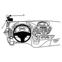 Brodit ProClip houder geschikt voor Ford Transit Custom 2013-2023 /Tourneo Custom 2013- 2018 Left mount