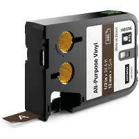 Dymo 1868786 XTL tape vinyl wit op bruin 12mm (origineel)