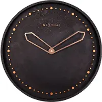 Nextime Wandklok Ø 35 Cm, Polyresin, Zwart