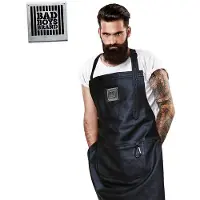 BadBoysBrand JackBlack Leren Schort