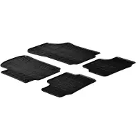 GledRing Rubbermatten Volkswagen Up / Skoda Citigo / Seat Mii 2012- (T profiel 4-delig + montageclips) voor o.a. SEAT, SKODA, VOLKSWAGEN