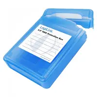 Logilink Afsluitbare bescherm box voor 3,5'' HDD / blauw