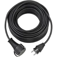 Teknikproffset Tuinkabel 5m Verlengkabel 5 meter | Voor in de tuin en op het werk | Zwart | 1161420 - 1161420