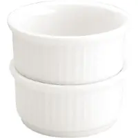 Olympia Stapelbare Witte Porselein Ramekin 8,5 cm | 12 stuks