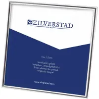 Zilverstad fotolijst Sweet Memory glanzend verzilverd gelakt - 15 x 15 cm - zilverkleurig