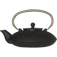 COSY&TRENDY NARA THEEPOT 0.8L MAT ZWARTHANDVAT GOUD