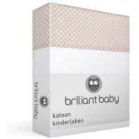 Briljant Wieglaken Briljant Bea Dots Taupe (Katoen)-75 x 100 cm (Wieglaken)