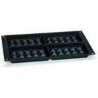 Patisse Wafelvorm 4 Vaks 29x17 cm Zwart/Siliconen