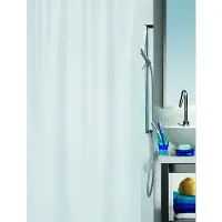 Spirella decor PRIMO - douchegordijn - TEXTIEL - 180 x 180 cm - WIT