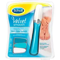 Scholl Velvet Smooth - Elektrische Nagelvijl Blauw met olie