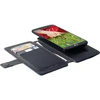 Krusell Malmo FlipWallet Slide 4XL - universeel hoesje met stand - zwart Zwart