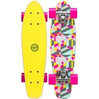 Black dragon skateboard hout geel/grijs 57 x 15 cm