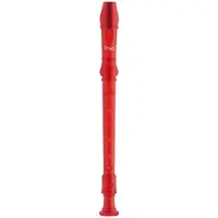 Stagg REC-GER/TRD sopraanblokfluit, Duitse boring, rood