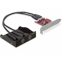 DeLOCK Front Panel 2 x USB 3.0 incl. PCI Express Card