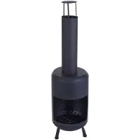 Huismerk Premium Terraskachel Zwart - 105 x 30 cm