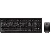 Cherry DW 3000 - Toetsenbord en muis set - draadloos - 2.4 GHz - VS - zwart QWERTY
