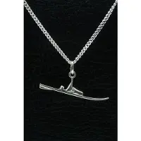 MOOYE ® - Collectie Zilveren Waterski ketting hanger