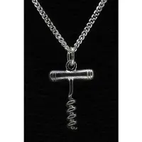 MOOYE ® - Collectie Zilveren Kurkentrekker ketting hanger - klein
