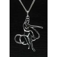 MOOYE ® - Collectie Zilveren Turnster met lint ketting hanger - middel